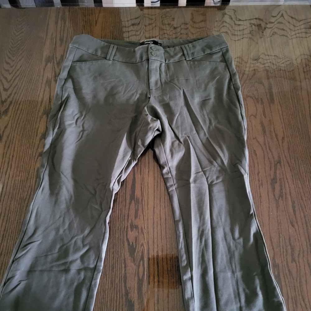 Plus Torrid Olive Stretch trouser